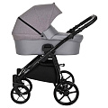 Детская коляска Tutis Novo Reflective 2 в 1 Grey Metalic/Grey Reflective Print — Фото