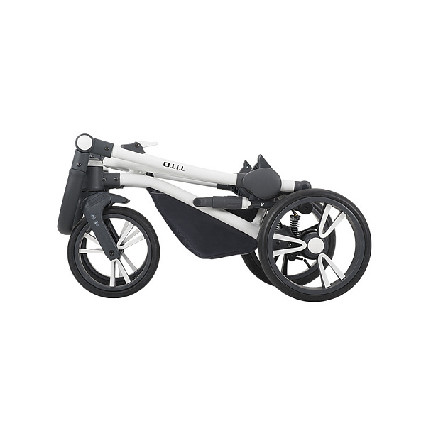 Детская коляска Bebetto Tito Chanel 2 в 1, ткань+эко-кожа фото 6