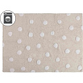 Ковер в детскую Lorena Canals Polka Dots Ковер в детскую Lorena Canals Polka Dots бежевый-белый C-00088 — Фото