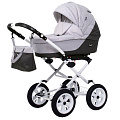 Детская коляска BartPlast Siena Classic 2 в 1 Детская коляска BartPlast Siena Classic 2 в 1 01 графит-серый — Фото