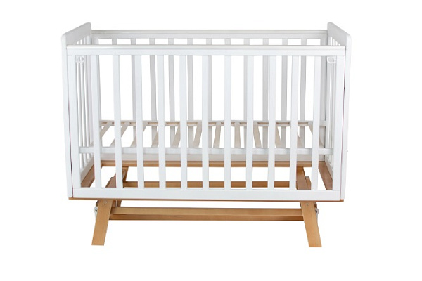Детская кроватка Indigo Style c легкосъемной стенкой и продольным маятником фото 1