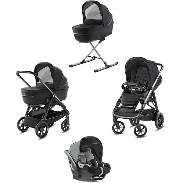 Детская коляска Inglesina Aptica System Quattro 4 в 1 на шасси Aptica Black фото 1