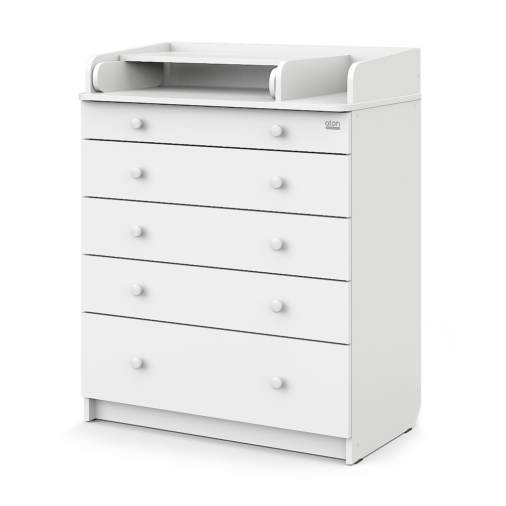 Детский пеленальный комод Атон Leo 800/5 с органайзером - Фото