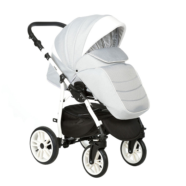 Детская коляска Indigo INDIGO 2021 2 в 1, ткань+экокожа фото 3