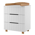 Детский комод Incanto Vikki 800/3 Детский комод Incanto Vikki 800/3 Белый бук — Фото