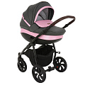 Детская коляска Tutis Nanni 3 в 1 (893339 Серый + Кожа пудра
						
					) — Фото