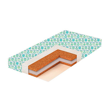 AC-12 Матрас в кроватку Bambola Aria Comfort 12 см, Бязь 60х120