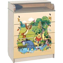 Пеленальный комод Disney КДП Медвежонок Винни 60 x 90