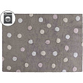 Ковер в детскую Lorena Canals Tricolor Polka Dots серый-розовый C-TT-1 — Фото