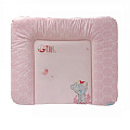 Мягкий пеленальный матрац Ceba Baby Mix на комод 70 x 85 см 70x85 W-134-000-000 Girl — Фото