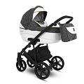 Детская коляска Camarelo Avenger 2021 3 в 1 Детская коляска Camarelo Avenger 2021 3 в 1 01 серый жаккард/белая экокожа — Фото