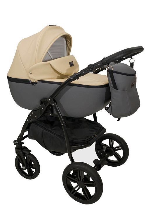 Детская коляска Jaxee Rosa 3 в 1, 100% эко кожа