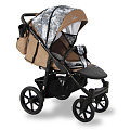 Прогулочная коляска SevillaBaby Colibri Прогулочная коляска SevillaBaby Colibri CLB-06, бежевый-светло-серый принт — Фото
