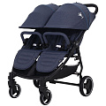 Детская прогулочная коляска для двойни (для близнецов) Rant Biplane Trends (Jeans Blue
						
					) — Фото