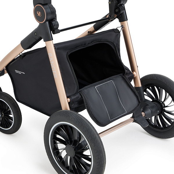 Детская коляска-трансформер Sweet Baby Ranger 2 в 1 на золотой раме фото 15