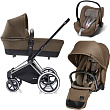 Детская коляска Cybex Priam Lux 3 в 1, шасси Trekking Chrome Детская коляска Cybex Priam Lux 3 в 1, шасси Trekking Chrome - Фото