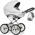 Детская коляска Expander Xenon Prestige 2 в 1, эко-кожа 01 White Белый — Фото