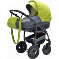 Детская коляска Polmobil Porto 2 в 1 (07 фисташковый-серый
						
					) — Фото