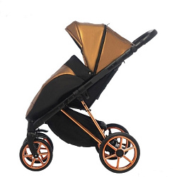 Детская прогулочная коляска Jaxee World Gold на медной раме