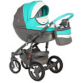 Детская коляска Adamex Monte Deluxe Carbon 3 в 1 Детская коляска Adamex Monte Deluxe Carbon 3 в 1 D106 — Фото