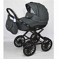 Детская коляска BeBe-Mobile Giulia Deluxe Carbon 2 в 1, эко-кожа Детская коляска BeBe-Mobile Giulia Deluxe Carbon 2 в 1, эко-кожа 52S — Фото