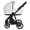 Детская коляска Roan Sol 2 в 1, экокожа (RSL/2024 Кожа White/Black/т.коричневая ручка
						
					) — Фото