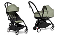 Детская коляска Babyzen Yoyo 2 Bassinet 2 в 1 на черной раме Olive — Фото