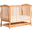 Детская кроватка Кубаньлесстрой Кубаночка БИ 42.1, колесо + качалка, с ящиком - Фото
