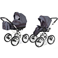 Детская коляска Esspero Classic 2 в 1, шасси White Детская коляска Esspero Classic 2 в 1, шасси White Dark Grey — Фото