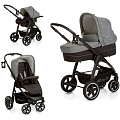 Детская коляска Hauck Soul Plus Trio Set 3 в 1 Детская коляска Hauck Soul Plus Trio Set 3 в 1 grey-caviar — Фото