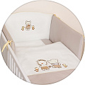 Постельное бельё Ceba Baby с вышивкой, 3 предмета W-801-050-230 Ducklings Brown — Фото