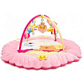 Детский коврик Felice F Сонный Мишка с игровыми дугами и игрушками, муз. мишка, 140 х 140 х 50 см, арт. 07FS (розовый) — Фото