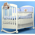 Детская кроватка-качалка Baby Italia Leo Детская кроватка-качалка Baby Italia Leo Слоновая кость — Фото