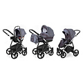 Детская коляска Esspero Newborn Lux 3 в 1, шасси Chrome Детская коляска Esspero Newborn Lux 3 в 1, шасси Chrome Dark Grey — Фото