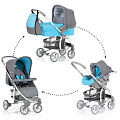 Детская коляска Hauck Malibu All in One 3 в 1 Детская коляска Hauck Malibu All in One 3 в 1 Smoke/Capri — Фото
