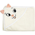 Детское полотенце с капюшоном Twinklbaby Fun Dry Кошки (Светло-бежевый с персиковыми ушками 1955) — Фото