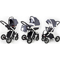 Детская коляска Esspero Newborn Lux 3 в 1, шасси White Детская коляска Esspero Newborn Lux 3 в 1, шасси White Grey Lux — Фото