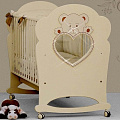 Детская кроватка Erbesi Cucciolo Детская кроватка Erbesi Cucciolo Matt Ivory — Фото