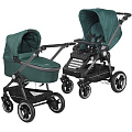 Детская коляска Teutonia BeYou V4 Elite WHL3 2 в 1 6130-6130-6160 Jade-Twinkle шасси Graphite — Фото
