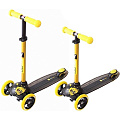 Трехколесный самокат Y-Scoo RT Trio Diamond 120 Monsters 3 высоты с блокировкой колес (yellow zerro) — Фото