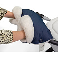 Муфта для рук Esspero Soft Fur Lux Натуральная шерсть Муфта для рук Esspero Soft Fur Lux Натуральная шерсть Navy — Фото
