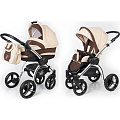 Детская коляска Esspero I-Nova 2 в 1, шасси White Детская коляска Esspero I-Nova 2 в 1, шасси White Beige Brown — Фото