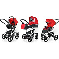 Детская коляска Esspero Newborn Lux Alu 3 в 1, шасси White Детская коляска Esspero Newborn Lux Alu 3 в 1, шасси White Red — Фото