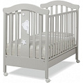 Детская кроватка Erbesi Stellina Детская кроватка Erbesi Stellina Glossy Grey — Фото