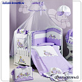 Комплект постельного белья Roman Baby Lucciole 5 предметов Комплект постельного белья Roman Baby Lucciole 5 предметов Фиолетовый — Фото