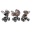 Детская коляска Esspero Newborn Lux 3 в 1, шасси Grey Детская коляска Esspero Newborn Lux 3 в 1, шасси Grey Coffee — Фото
