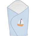 Одеяло-конверт Ceba Baby Одеяло-конверт Ceba Baby W-810-010-161 Marine Blue вышивка — Фото