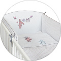 Постельное бельё Ceba Baby с вышивкой, 3 предмета W-801-068-100 Bunnies White — Фото