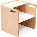 Детский стул-трансформер Bloom Pogo Step Stool 3 в 1 (Natural/Coconut White) — Фото