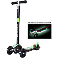 Самокат Y-Scoo Maxi Laser Show (black-green) — Фото